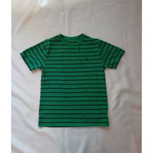 Green with blue stripe Polo Ralph Lauren tee